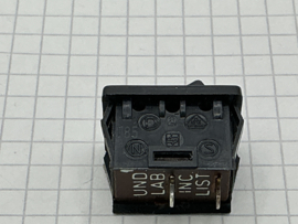 UND LAB Wipschakelaar  10A 250V tweepolig 20mm zwart