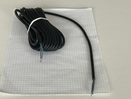 Apparaatsnoer 6M tweelingsnoer 2x 0,75 zwart