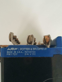 AMF Potter & Brumfield PM17DY 24V DC relais 4x wissel 25A