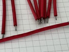 AMP 6,3mm x 0,8mm stekker aan 92mm draad (10x)