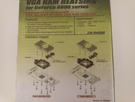 Zalman VGA Ram Heatsink for Geforce 8800 series ZM-RHS88