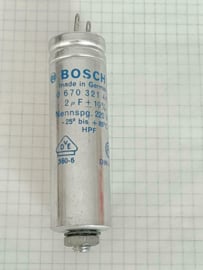 Bosch 2uf 220v MP condensator 82mm x 25mm