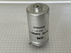 Sprague CR-ESP  150uf 315 VDC elco NOS