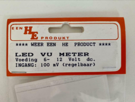 LED VU Meter voeding 6- 12 Volt DC INGANG 100mV regelbaar