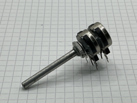 50K Log stereo potmeter 3mm as metaal Piher