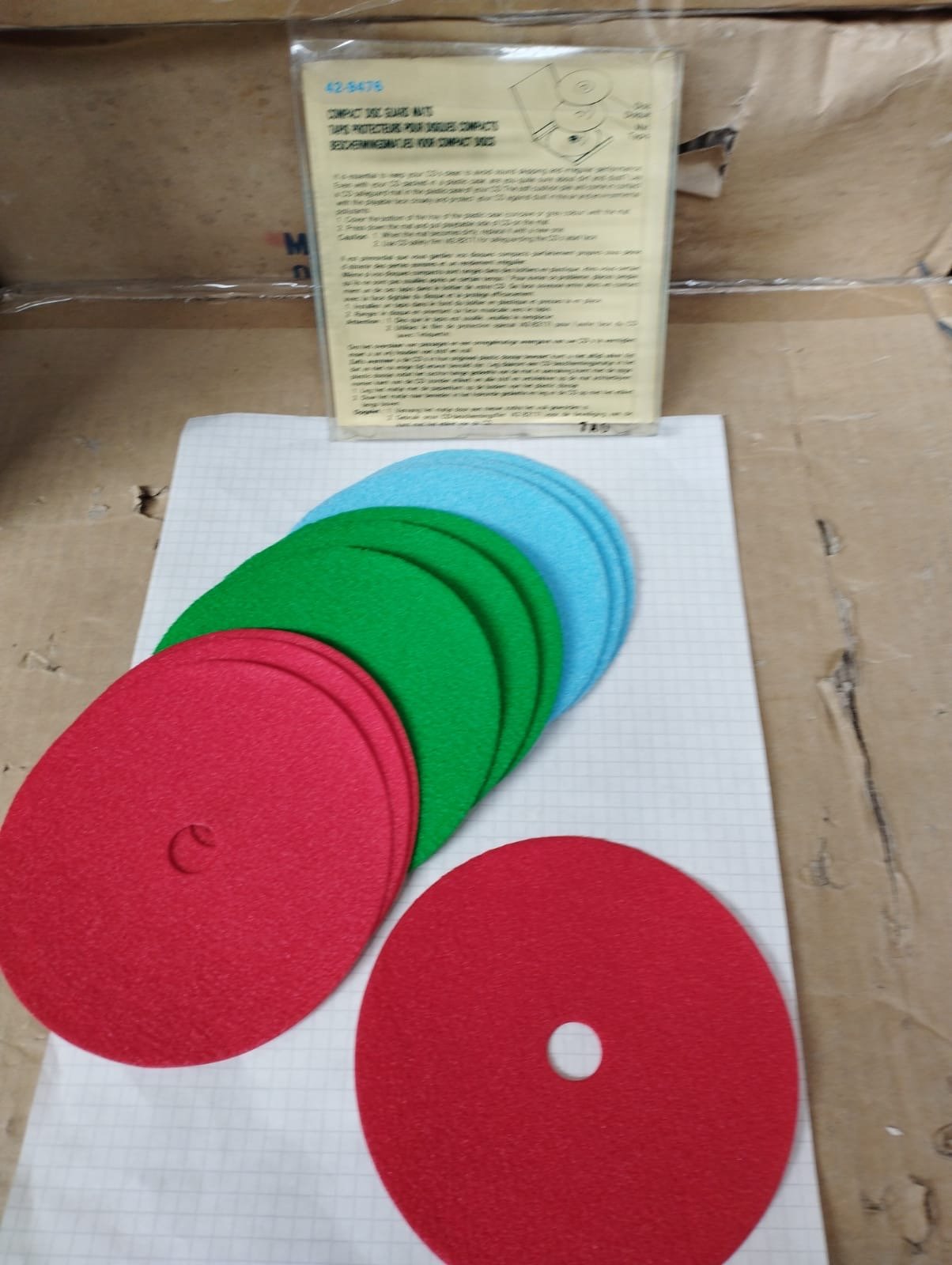 Compact disc guard mats 10pcs per pack