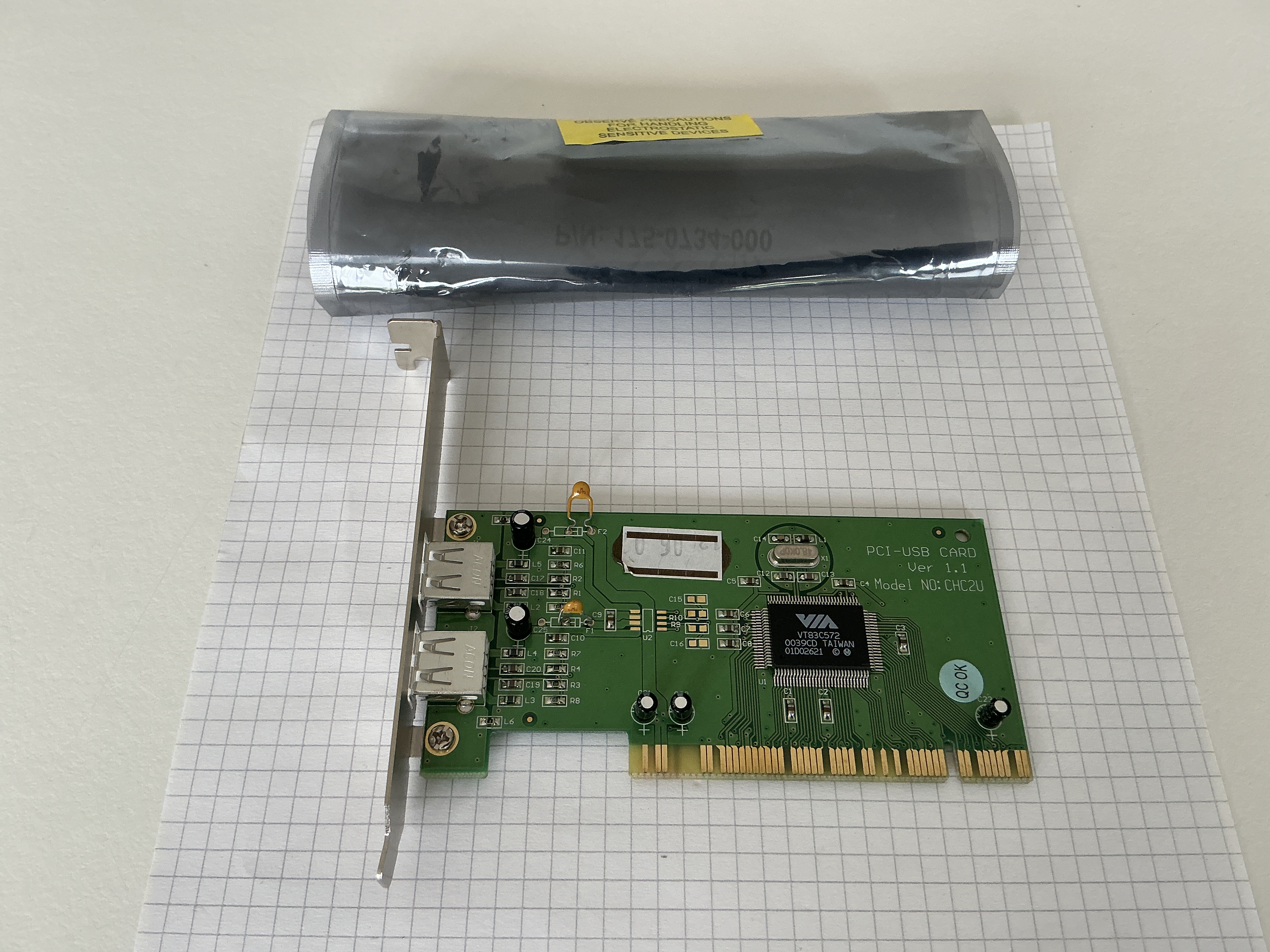 2X USB -> PCI USB2.0 PCI card