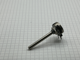 25K Log potmeter 3mm as metaal Piher