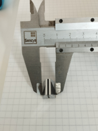 Knop voor schuifpotmeter 14mm chrome