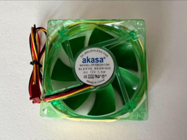 Akasa AK170CGS-4GNS LED Case Fan 8cm solid green