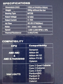 Sunbeam LGA 775  AMD AM2+ Heat pipe CPU cooler