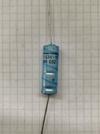 Philips 150uF 63V elco 30X10mm axiaal