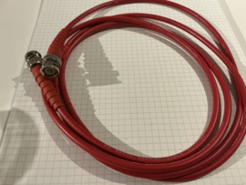 RG58 BNC male- male rood 2 meter kabel