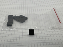 Knop voor schuifpotmeter 10mm zwart  10stuks