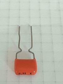 Philips 0,33uf 63v MKT 6mm orange drop