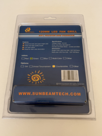 Sunbeam 120MM LED fan grill Counterstrike green