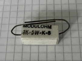 Modulohm 1K 5W weerstand