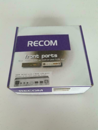 Recom 525 IO front ports black USB audio PS2
