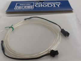EL wire light flexible lighting 2M blauw ( Feesten, Decoratie, Carnaval)
