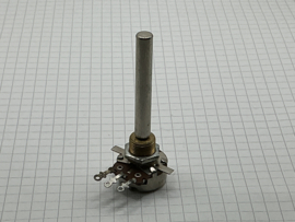 Lesa 22K Log potmeter 6mm as metaal