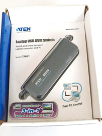 Aten Laptop USB VGA KVM Switch   CS661