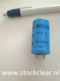Philips 100uf 385v radiaal elco