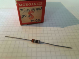 Morganite carbon weerstand 39 Ohm 0,5w