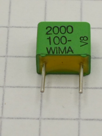 Wima 2000pf 100v 2,5% 5mm film cap 2nf
