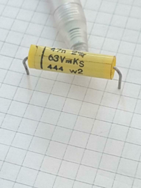 Philips 47nf 63v KS 444 polystyrene precisie condensator