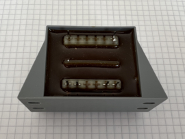 Trafo input: 220V output: 2x 12V 5VA