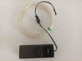 EL Blue Light wire + mobile inverter op batterijen 2x AA 3M