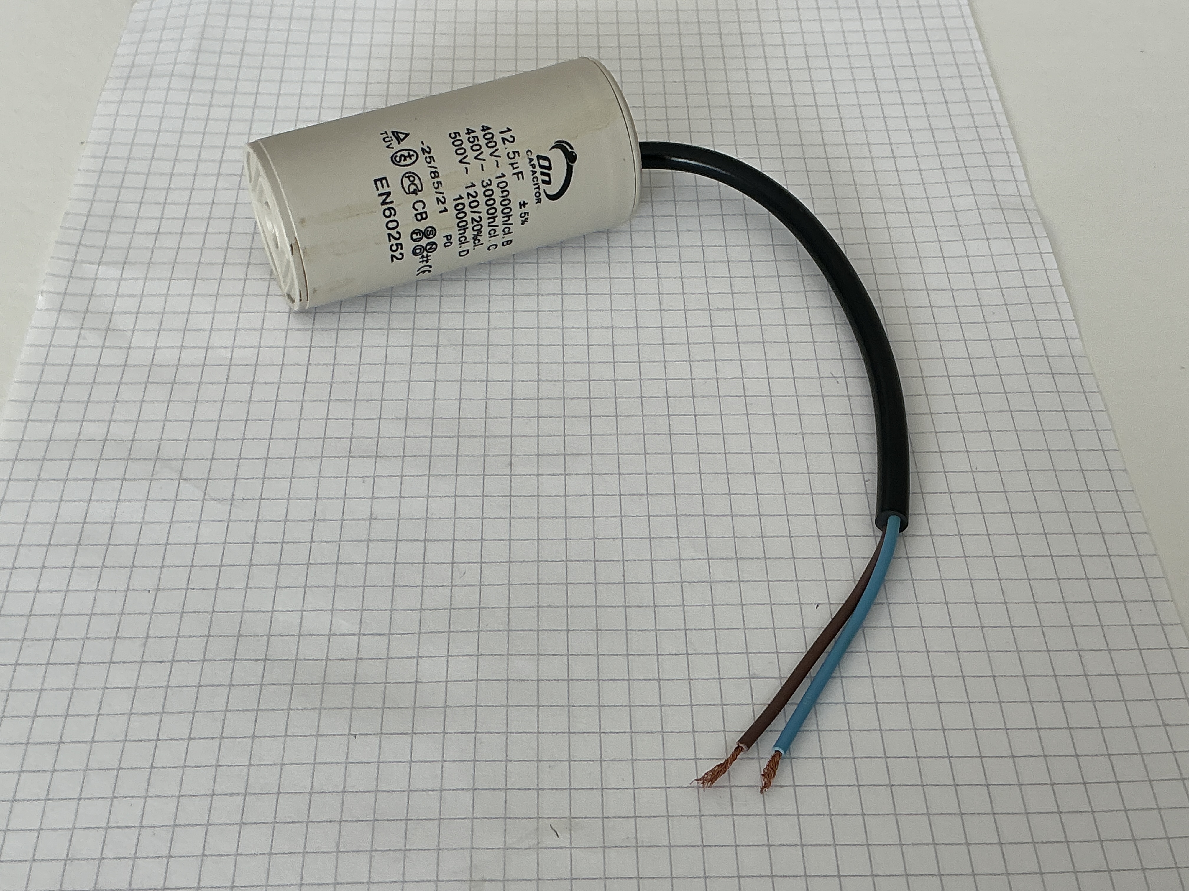 On Capacitor 12,5UF 400-500V MP condensator