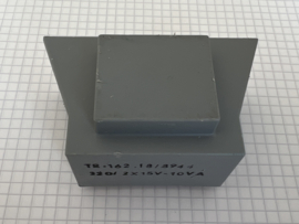 Trafo input: 220V output: 2x 15V 10VA