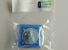 Recom Fan Adapter Clear Acrylic 60>80mm Transparent Blue