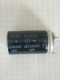 Siemens 4700uf 16v elco radiaal