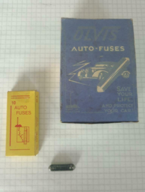 autozekering  40A  25mm oldtimer  torpedo fuse  10 pack Olvis NOS