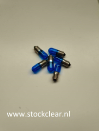 Philips E10 6,3v 0,25A blauw lampje