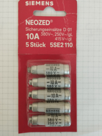 Siemens Neozed 10A zekering 5 pack