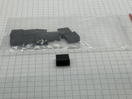 Knop voor schuifpotmeter 10mm zwart  10stuks