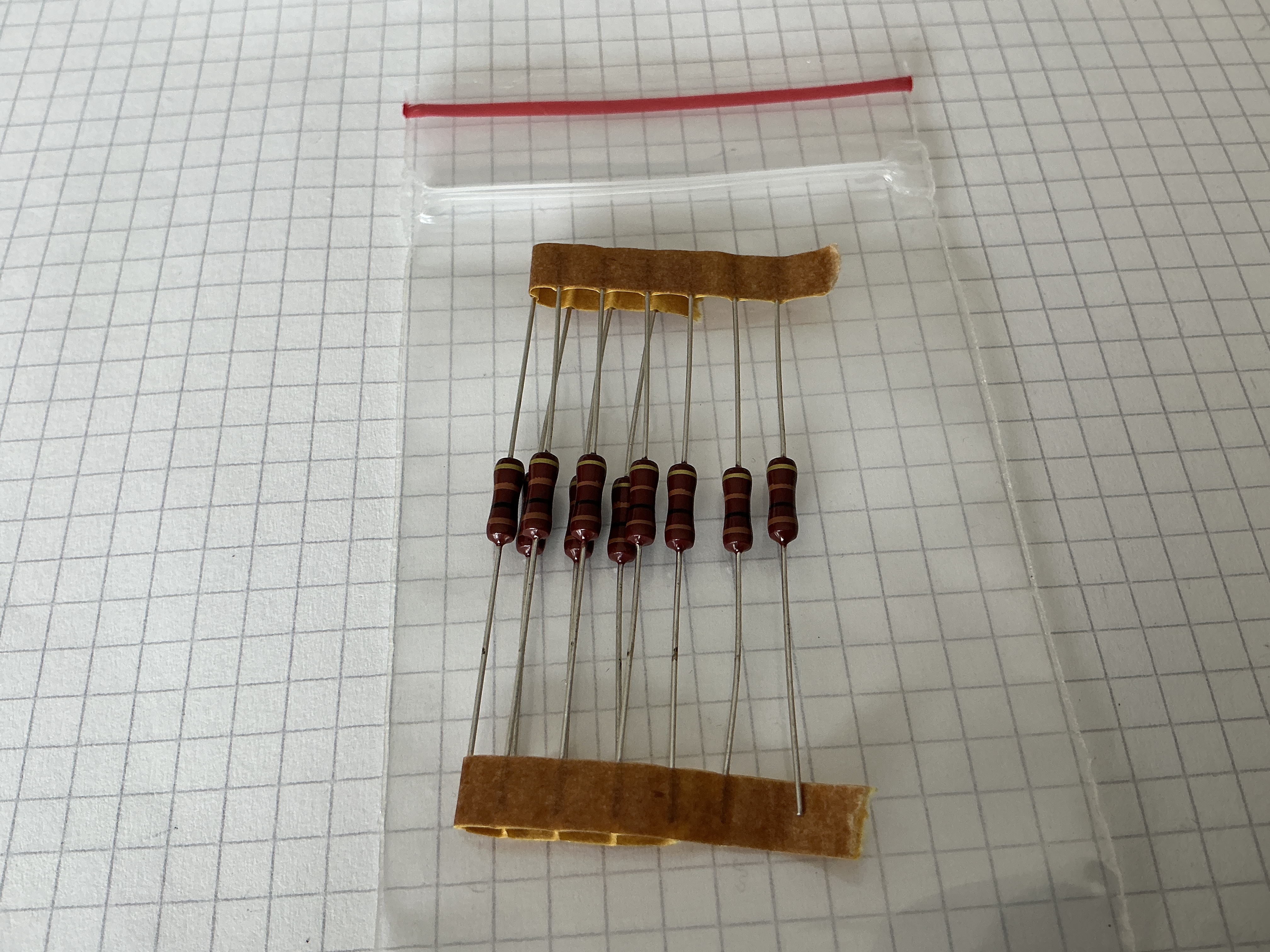 100 Ohm 0,5W weerstand 5% (10x)