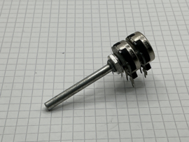 250K Log stereo potmeter 3mm as metaal  Piher