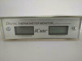 iCute Aluminum Digital Thermometer 5.25" CPU/HDD Temperature