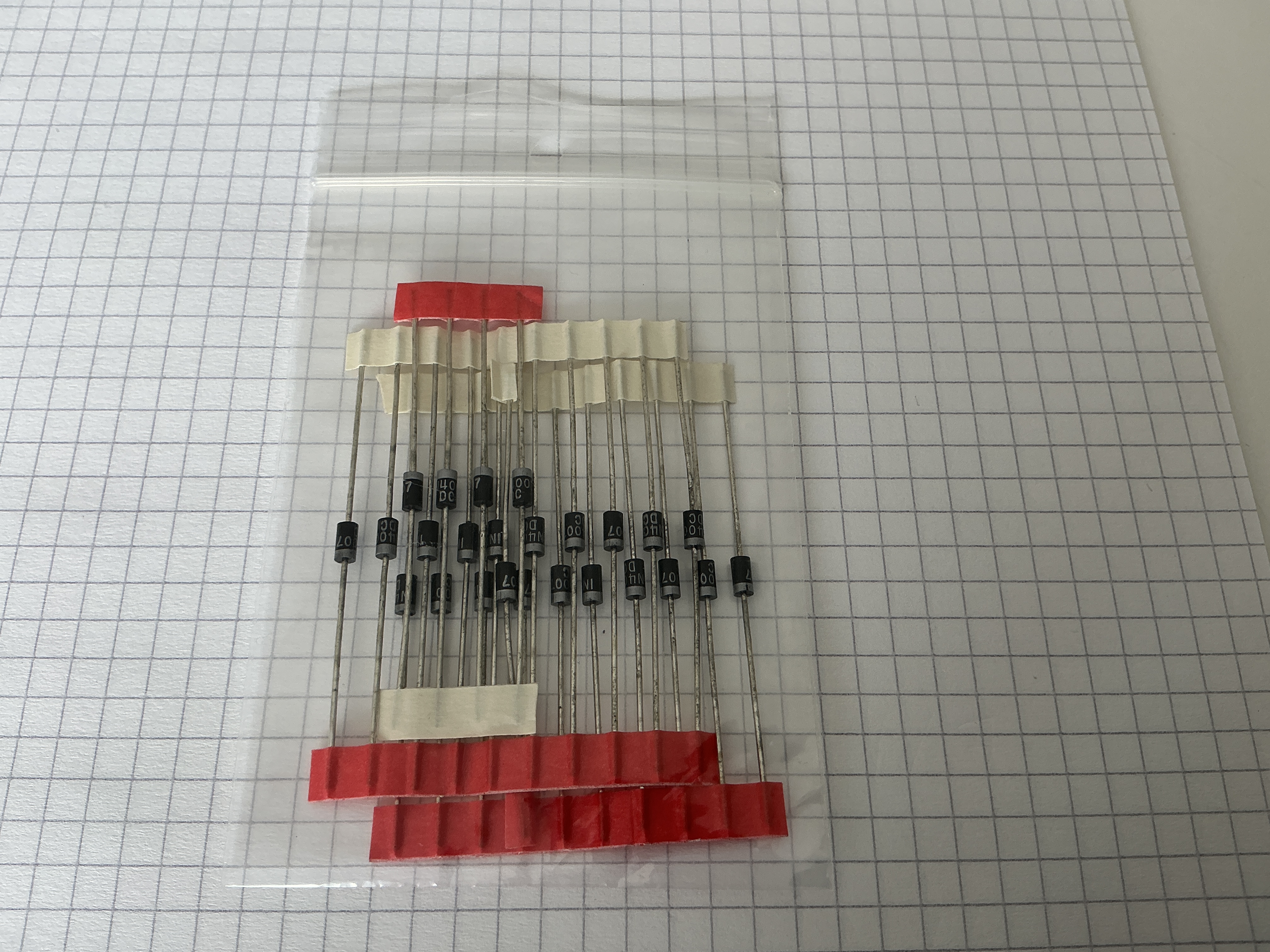 1N4007 DC diode 1000V, 1A (25x)