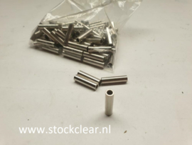 Afstandsbus 20mm x 5mm metaal 100 stuks