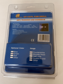 Sunbeam UV CCFL fan grill Counterstrike UV green 12v 80mm