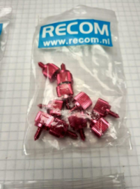 Recom Thumb Screws 10 stuks Red anodized