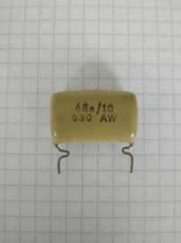 Valvo Mustard 0,068uf 630v 68nf 22mm condensator NOS