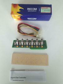 Recom Baybus6x 6 voudige universele 12v fan controller