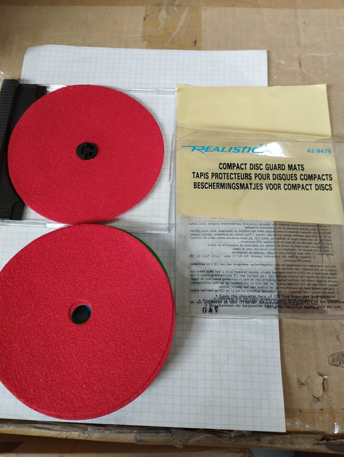 Compact disc guard mats 10pcs per pack