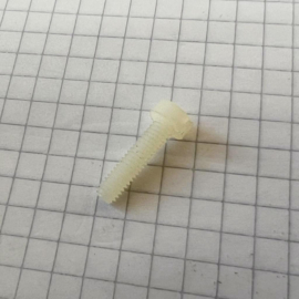 Nylon schroef m4X15mm per 10 stuks